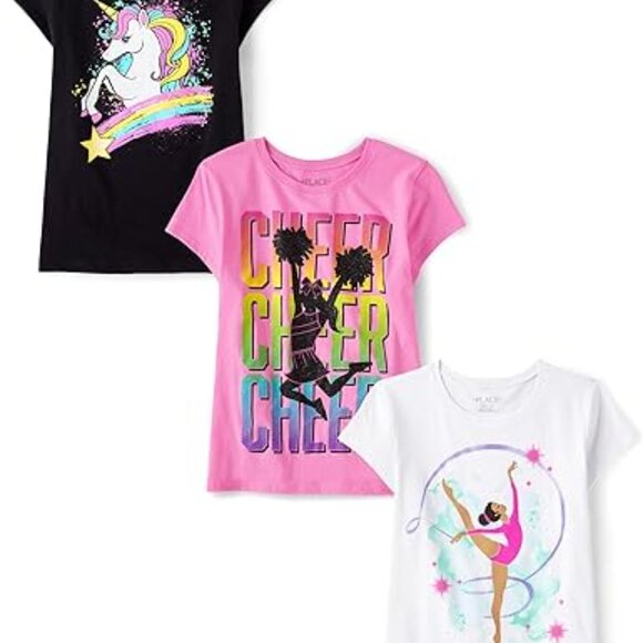 Children's Place, 3 Pack, NWT, Small, Short Sleeve Graphic T-shirts - Picture 1 of 5